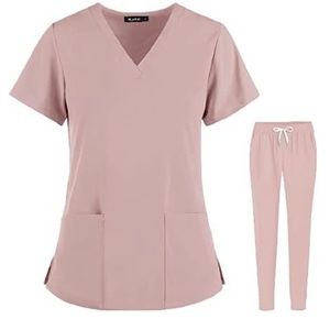 Light Pink Scrub Set